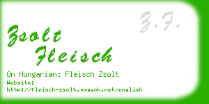 zsolt fleisch business card